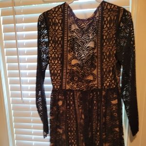 Black above the knee dress